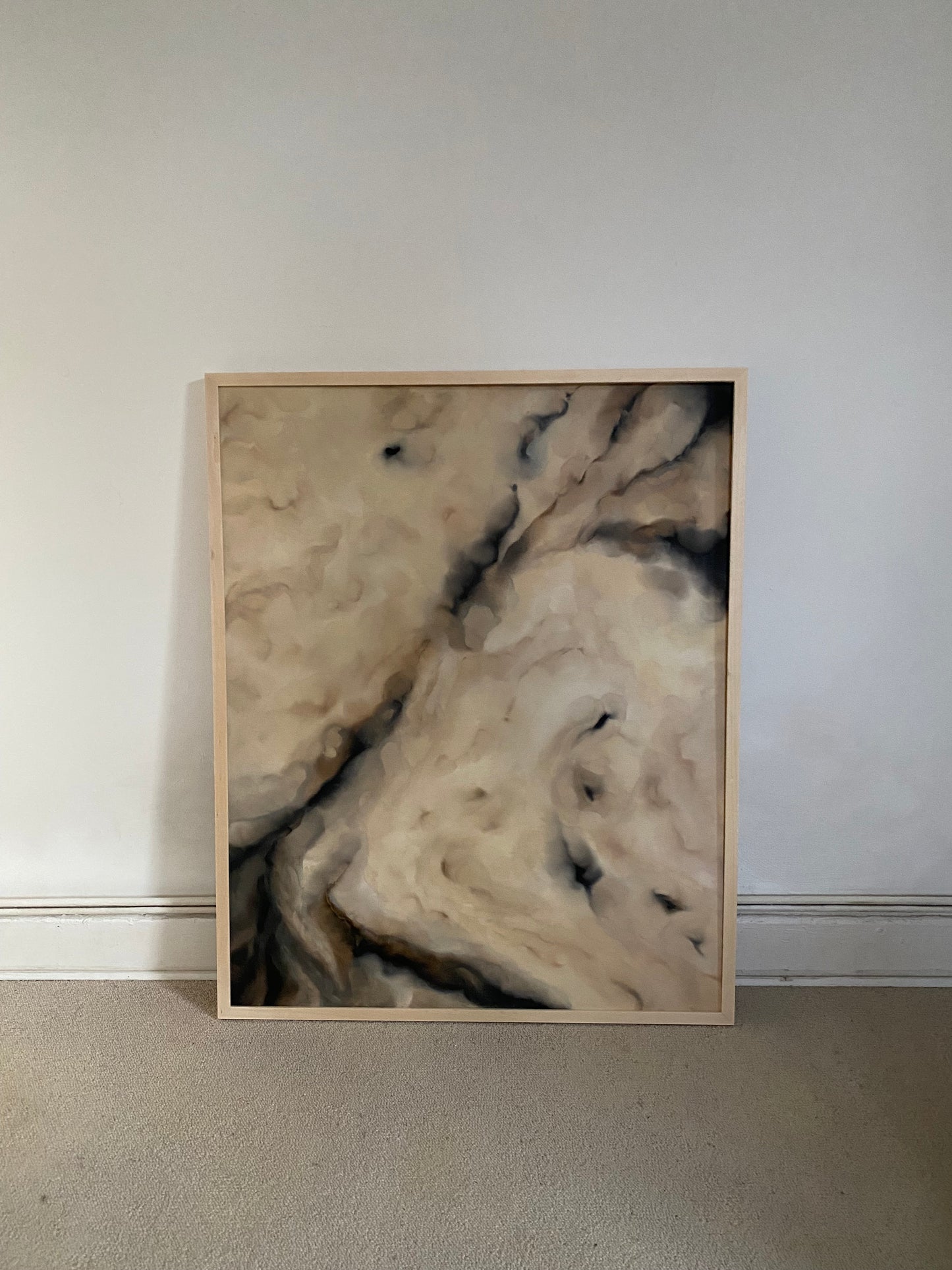 vestige painting blurred neutral tones abstrakte malerei Contemporary Art sophisticated home inspo