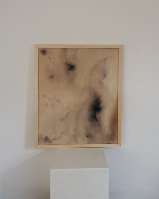 Softer to myself painting abstrakte malerei wasserfarbe beige kunst modern