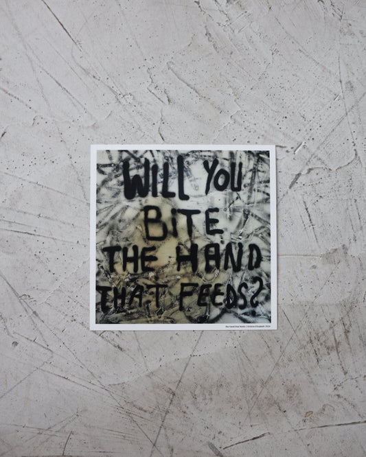 The hand that feeds - fine art print vicelis premium prints nine inch nails artwork inspired 90s subculture 