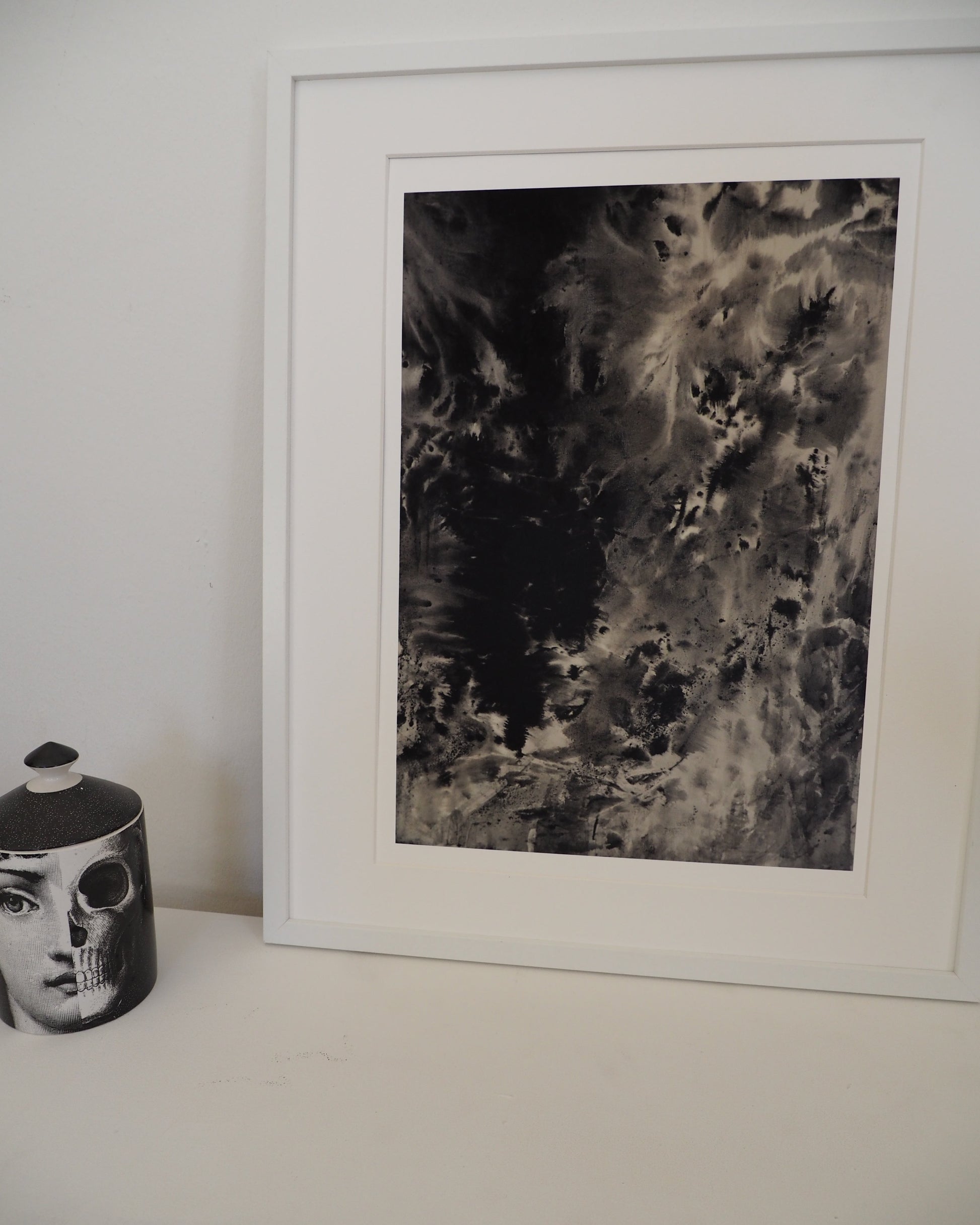 abstract painting fornasetti candle